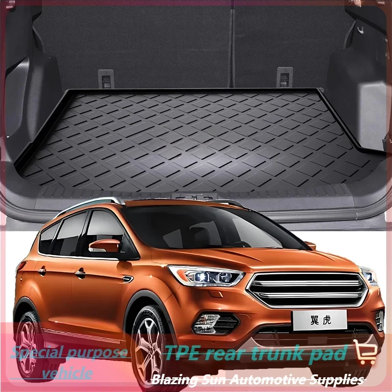 Car Auto Rear Boot Cargo Liner Tray Trunk Mat Carpet for Ford Escape KUGA 2013-2020 Cushion Pad Carpet Pad Anti-dirty Anti-water