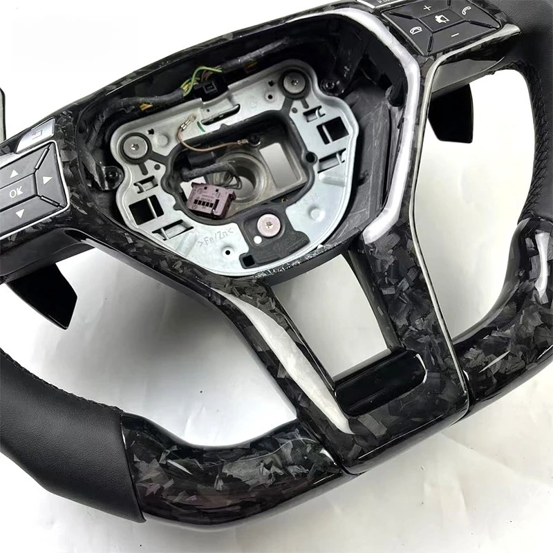 

009-2014 Fit Sports Style Carbon Fiber Leather Steering Wheel C/GLC/CLS Class & W204/W212/W218/W117/W116