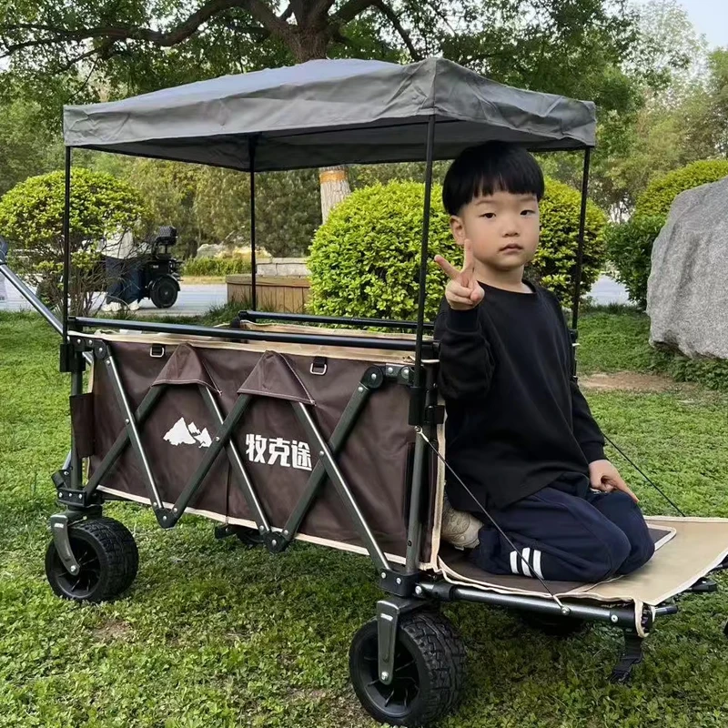 Portable Foldable Outdoor Camping Wagon All Terrain Utility Hand Cart