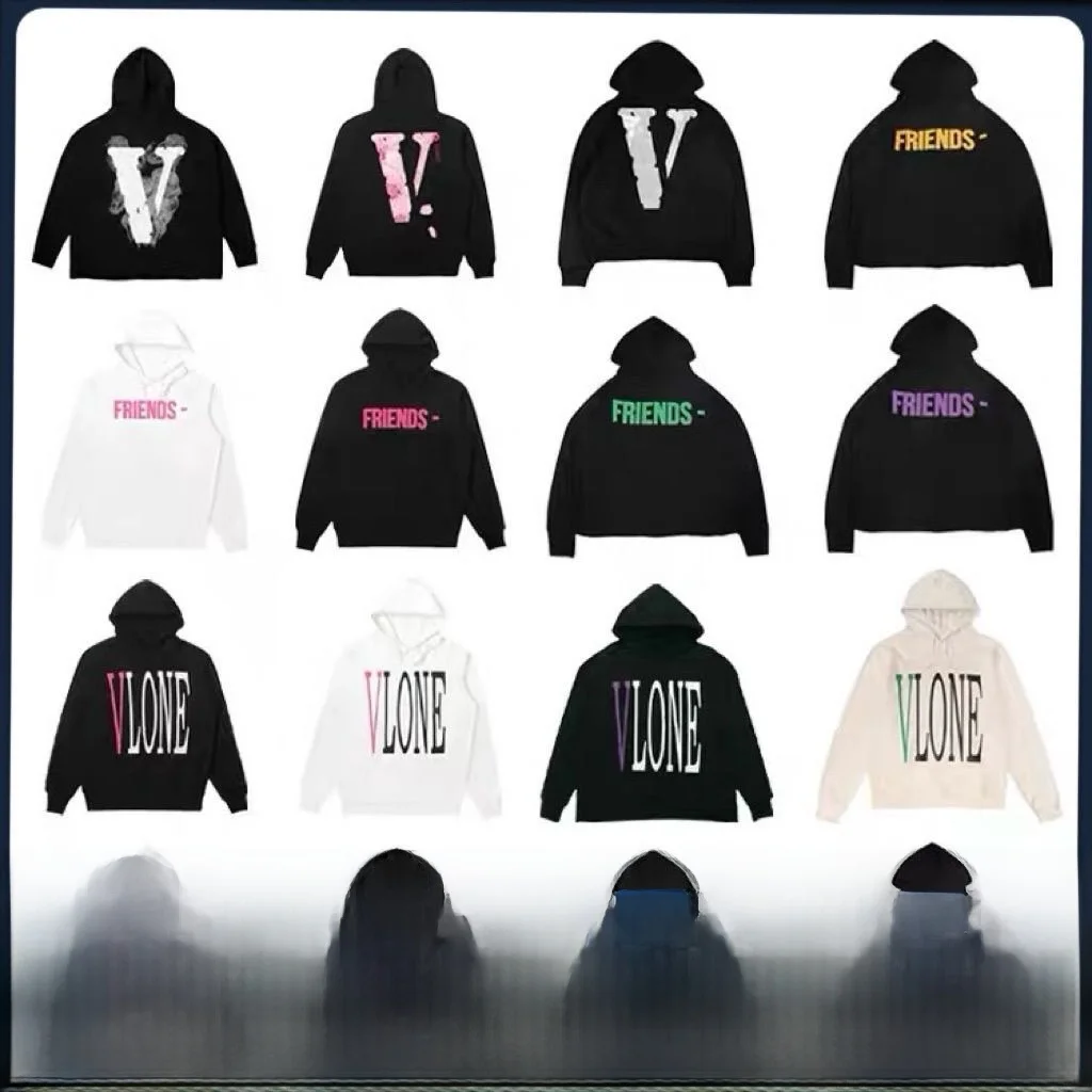 

Couple's Hoodie Sweatirt V High Faion Brand Limited Edition Wang bo Print Cotton Polyester Casual Loose Fit Long Sve