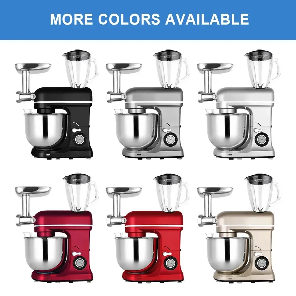 4L 5L 6L 7L 10L Stand Mixer Multifunctional Food Processors Home Kitchen Electric Stand Food Mixer