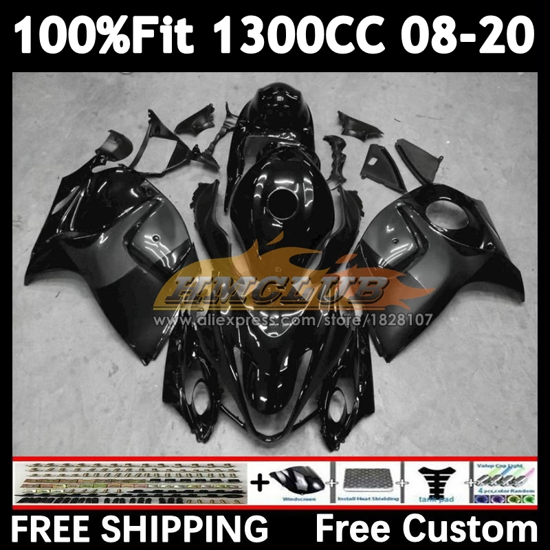 Body For SUZUKI GSXR1300 Hayabusa 08 09 10 11 12 13 38No.132 GSX-R1300 grey black GSXR 1300 14 15 16 17 18 19 2008 2019 Fairing