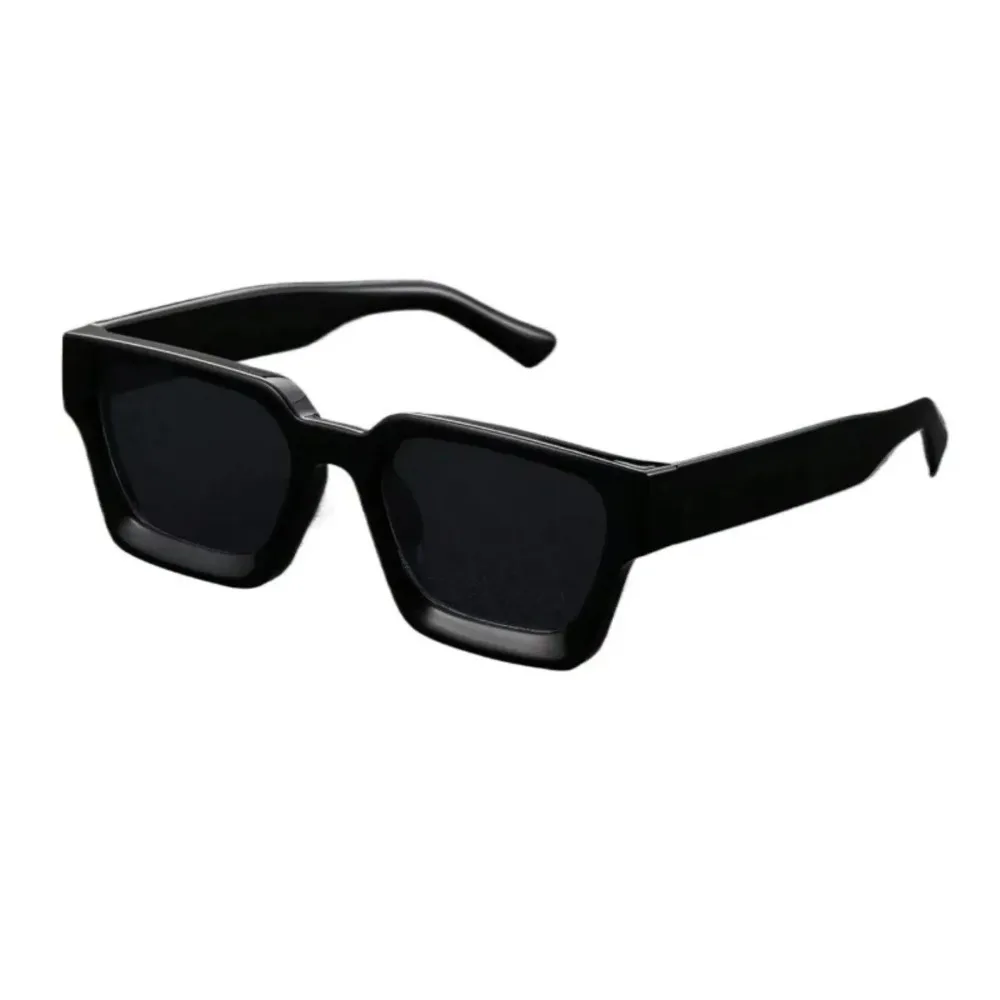 1PC Unisex Plastic Fashion Square Frame Sunglasses For Street Photography And Beach Trips Driving Accessories