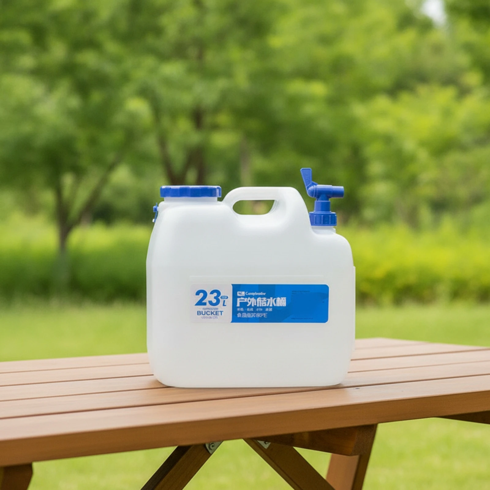 Contenedor de Agua con Grifo, Contenedor de Agua de Grado Alimenticio con Boquilla, Portátil, de Gran Capacidad para Campistas, Campamentos y Actividades al Aire Libre