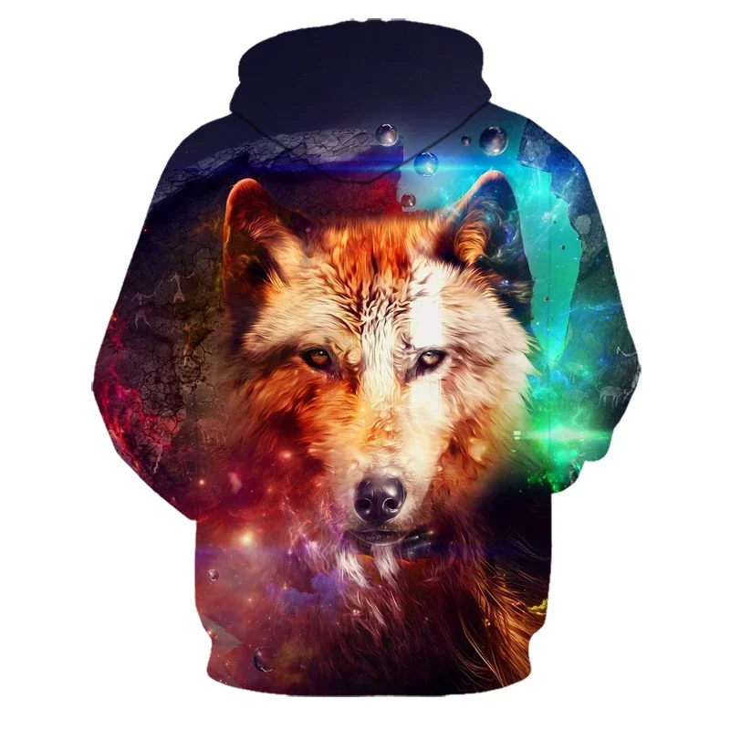 3D-Druck Hoodie mit Wolf-Motiv für Herren und Damen, modischer, lässiger Oversize-Pullover, Hip-Hop, Harajuku, Streetwear – Detail 35