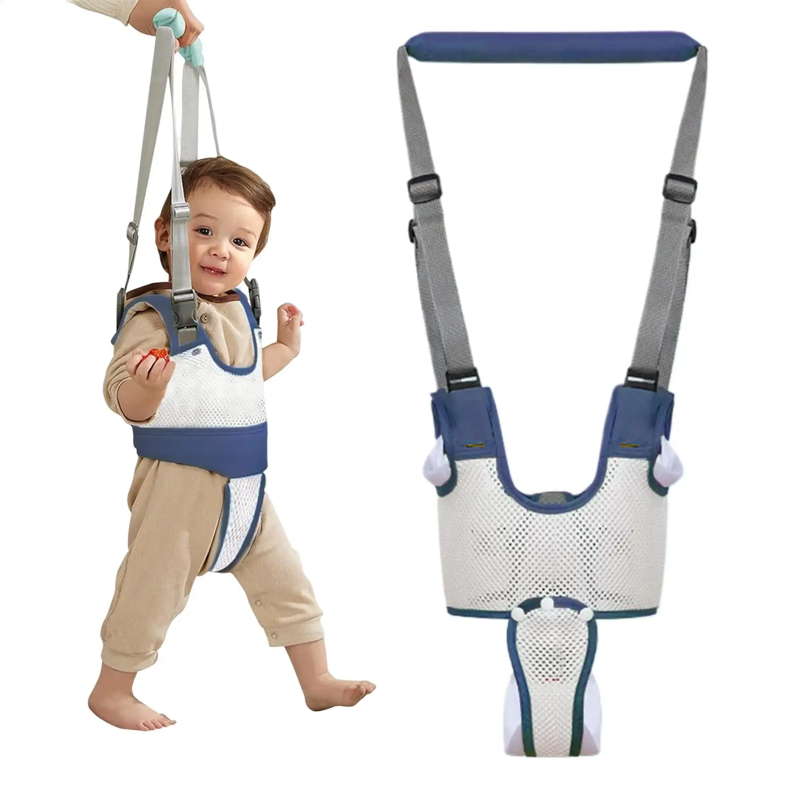 

Baby Walking Harness Standing Up Walking Learning Helper Adjustable Protective Belt For Early Childhood Development First Steps