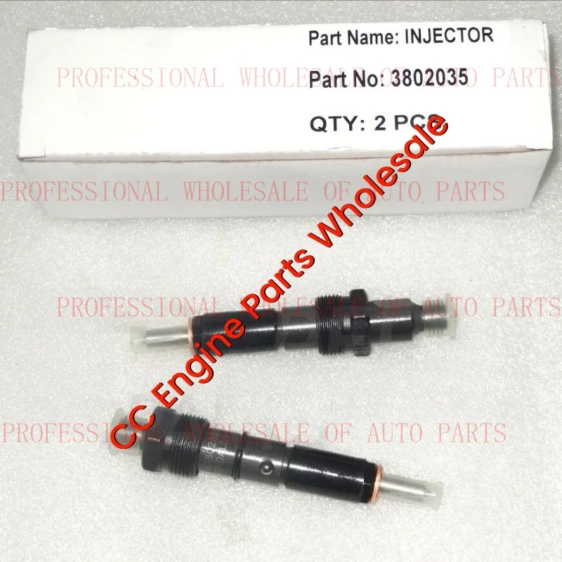 V+ 2X New Fuel Injector 3802035 For Cummins Engine 4BT