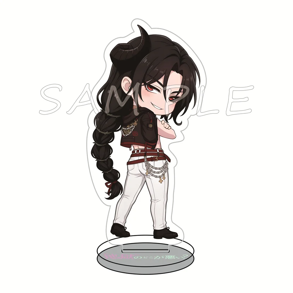 What in Hell Is Bad 10cm Acrylic Stand Figures Keychain Demon Otome Game Desktop Tabletop Decor Otaku Fans Collectible Gift