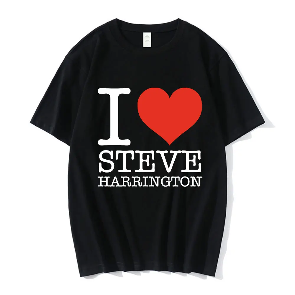 Camisetas de Steve Harrington para mujer, camiseta con estampado gráfico, camiseta de manga corta de algodón puro, ropa informal estilo Harajuku