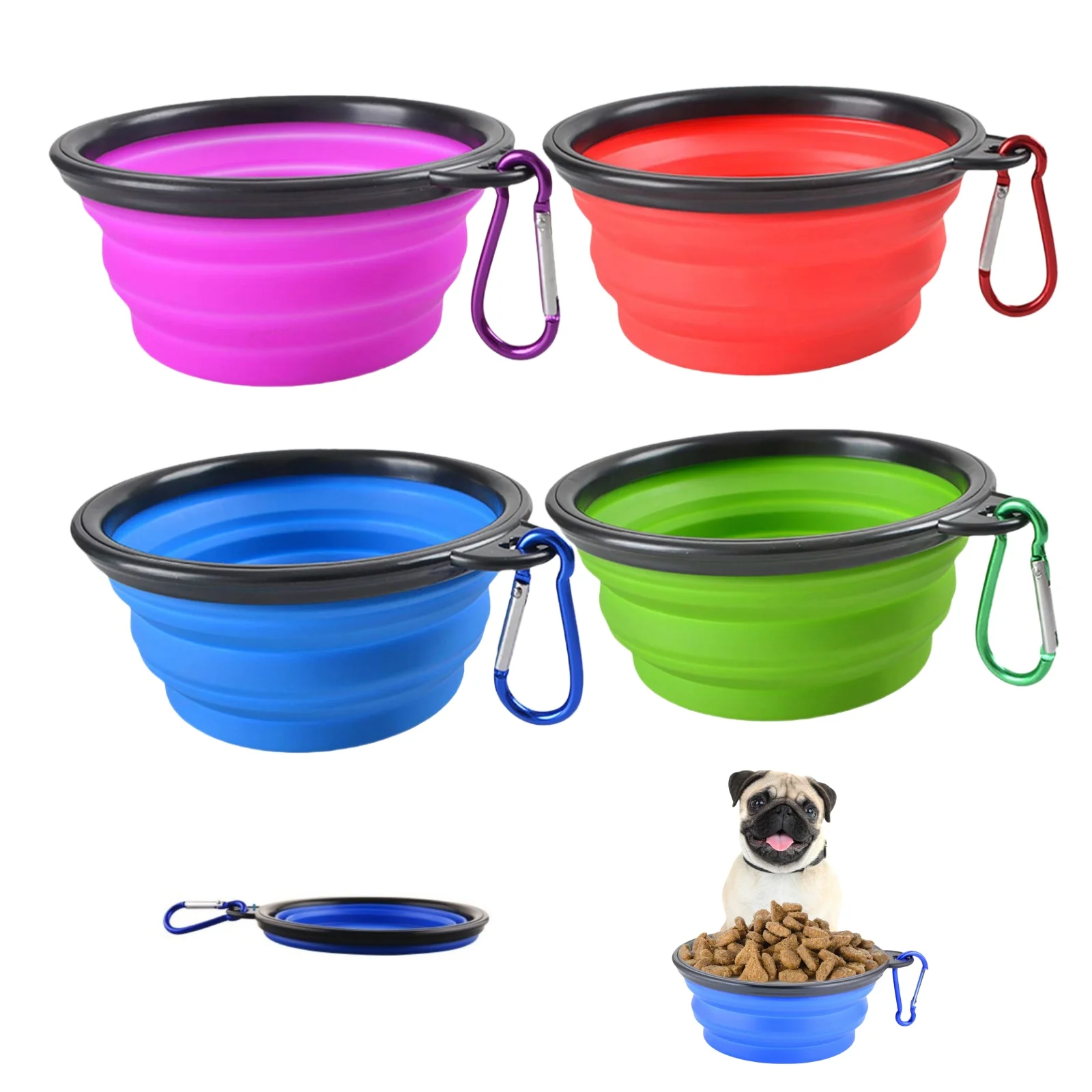 

Portable Pet Folding Bowl TPE Retractable Outdoor Travel Dog Drinking Bowl for Cats And Dogs