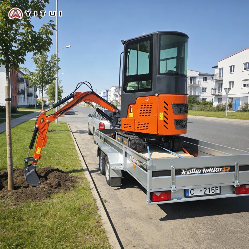 

New 1.2 Ton Mini Excavator – Versatile Small Digger With Attachments For Home Customized