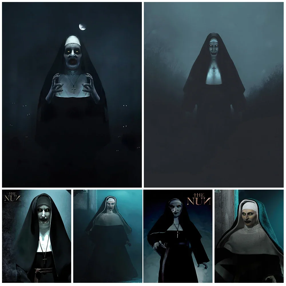 Nun Chosen By the Devil Vintage Wall Art Demon Believer Canvas Pain Evil Sister Of Darkness And Terror Poster And Print Decor
