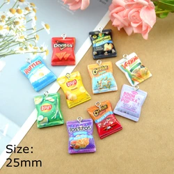 Resin Snacks Earring Charms for Bracelets Jewelry Making DIY Pendants Wholesale Bulk