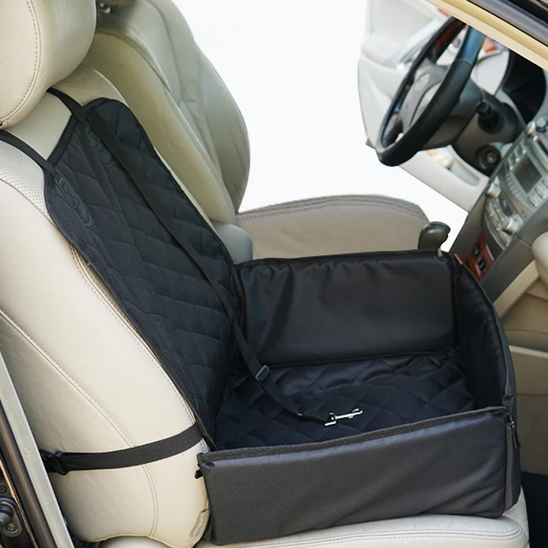 

AUTO PLUS Dog Car Seat Covers Waterproof Pet Travel Front Seat Protector Mat Equipped With Dog Seat Belt Pet Seat Covers For Car