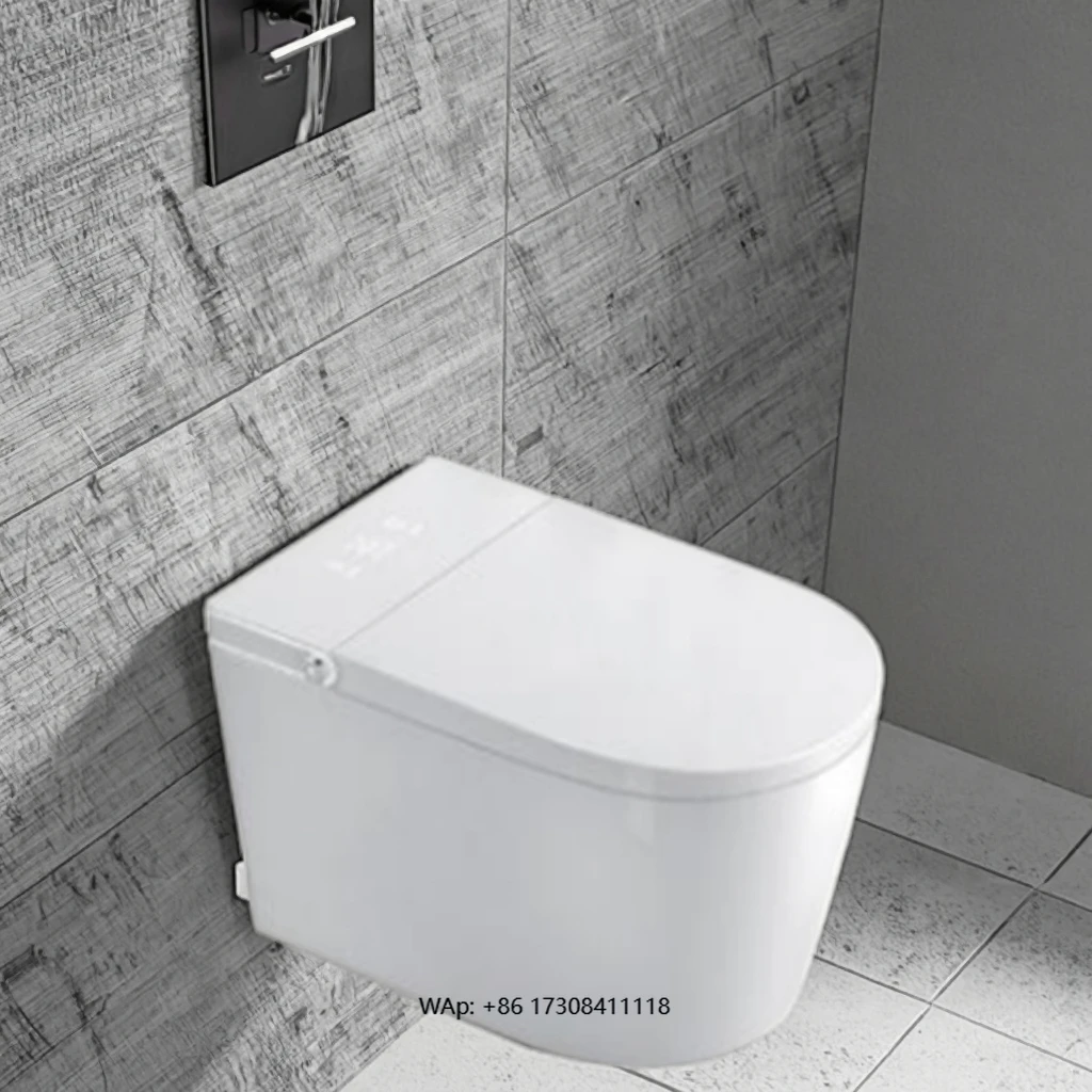 

European Luxury Wall-Hung Smart Toilet with Sensor Technology Built-In Tank and Bidet Seat