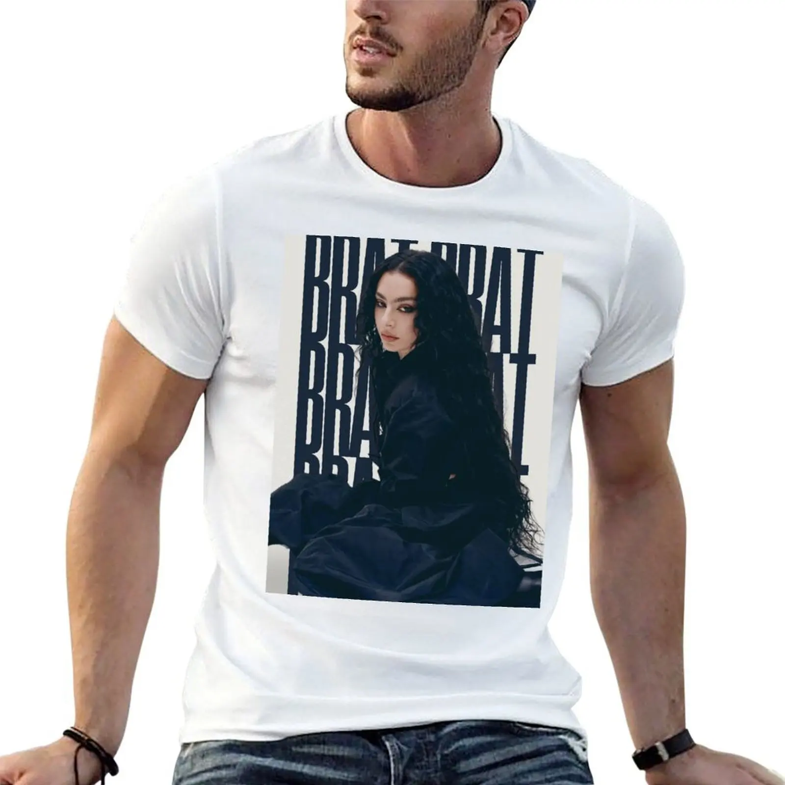 

bratty charli T-Shirt t shirt man luxury man t shirts cotton T-Shirt