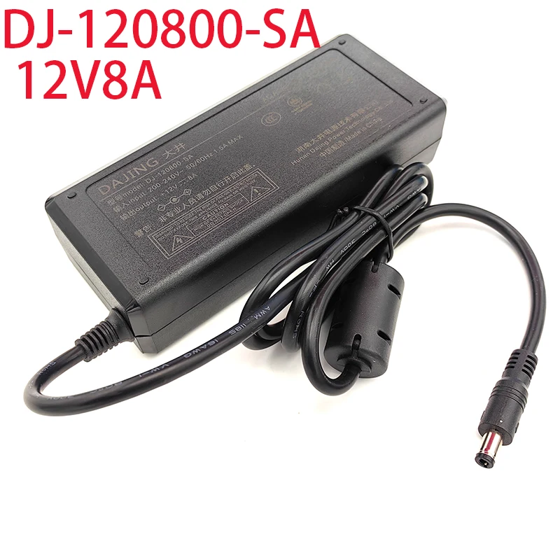 Dajing DJ-120800-SA Power Adapter 12V8A High Power Supply 3C for TV Display Advertising Machine