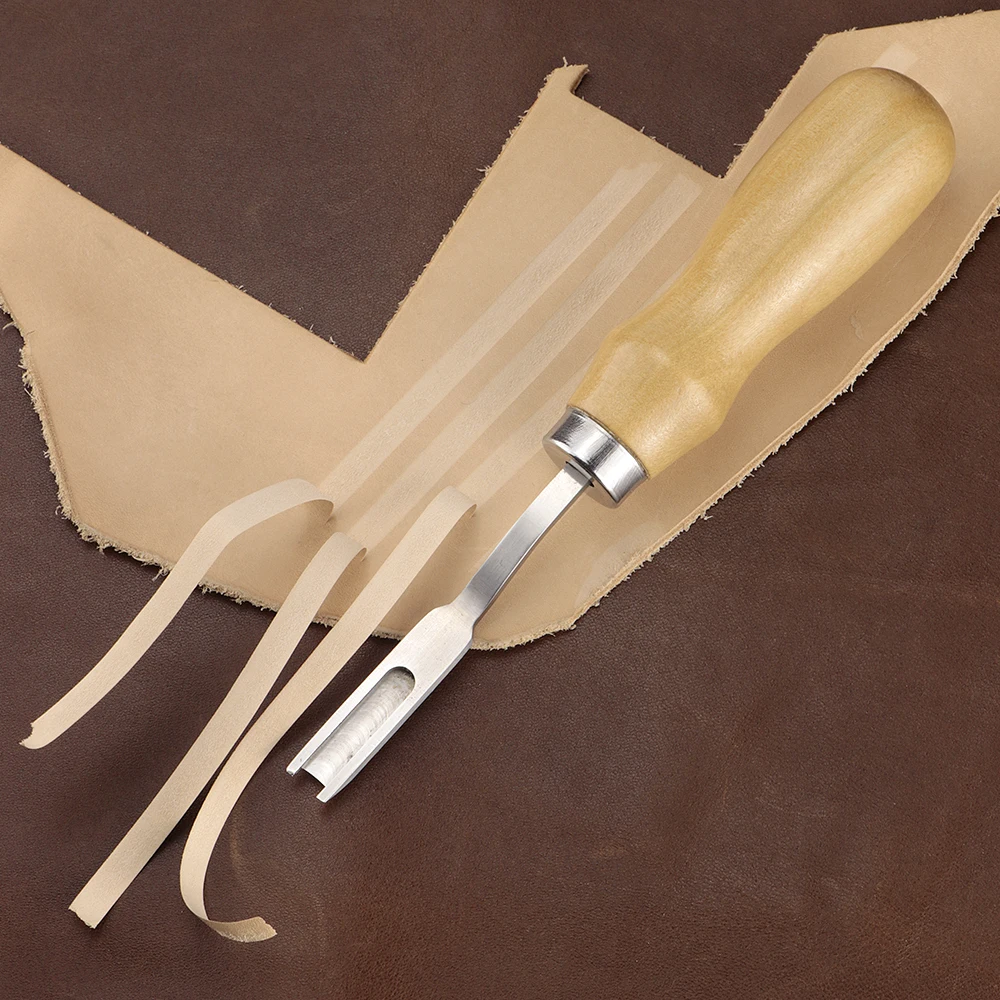 Leather Edge Beveler - 1 adet Geniş Ağızlı Deri Kenar