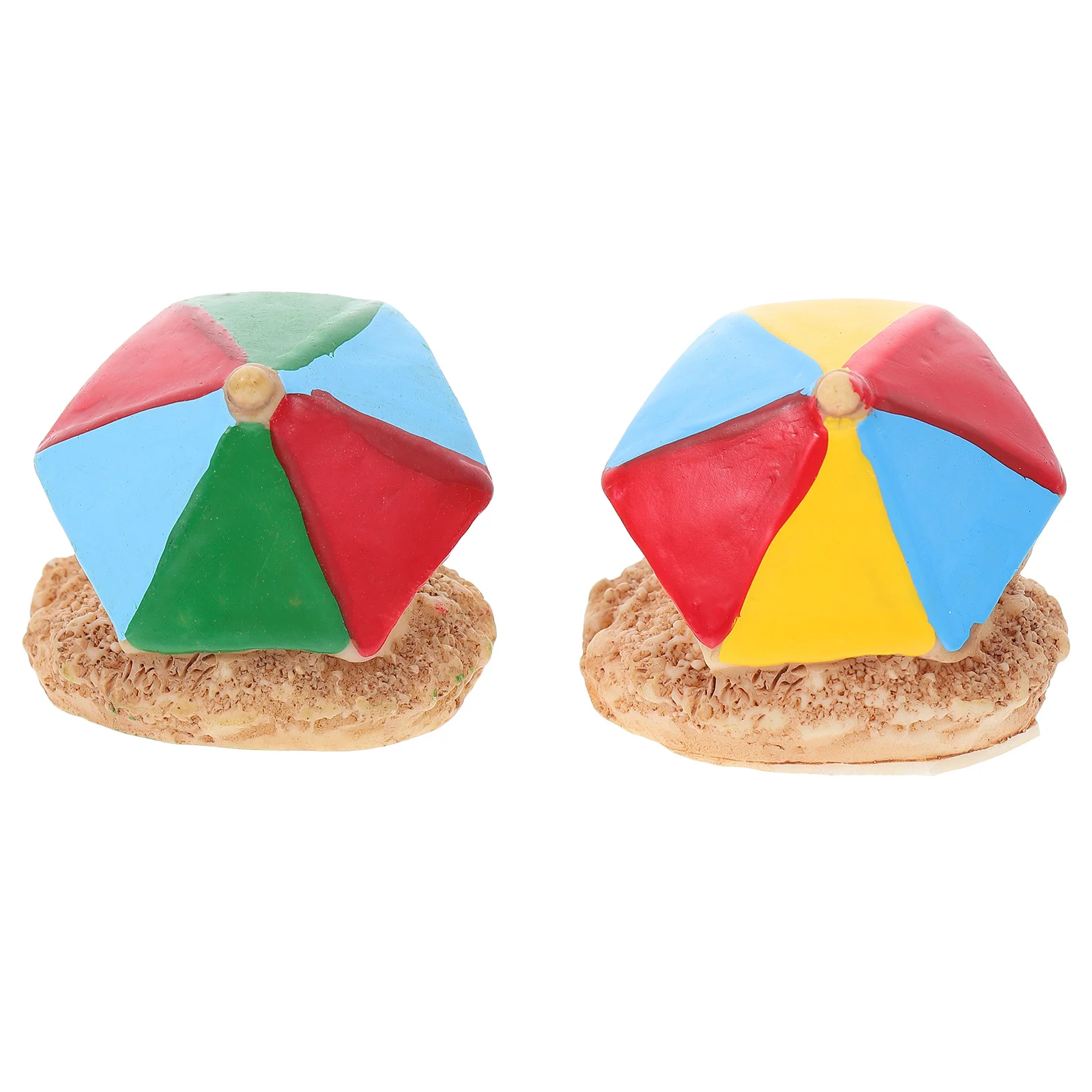 

2Pcs Mini Beach Umbrella Decor Resin Craft Desktop Decorations Perfect Gift Idea for All Ages and Celebrations