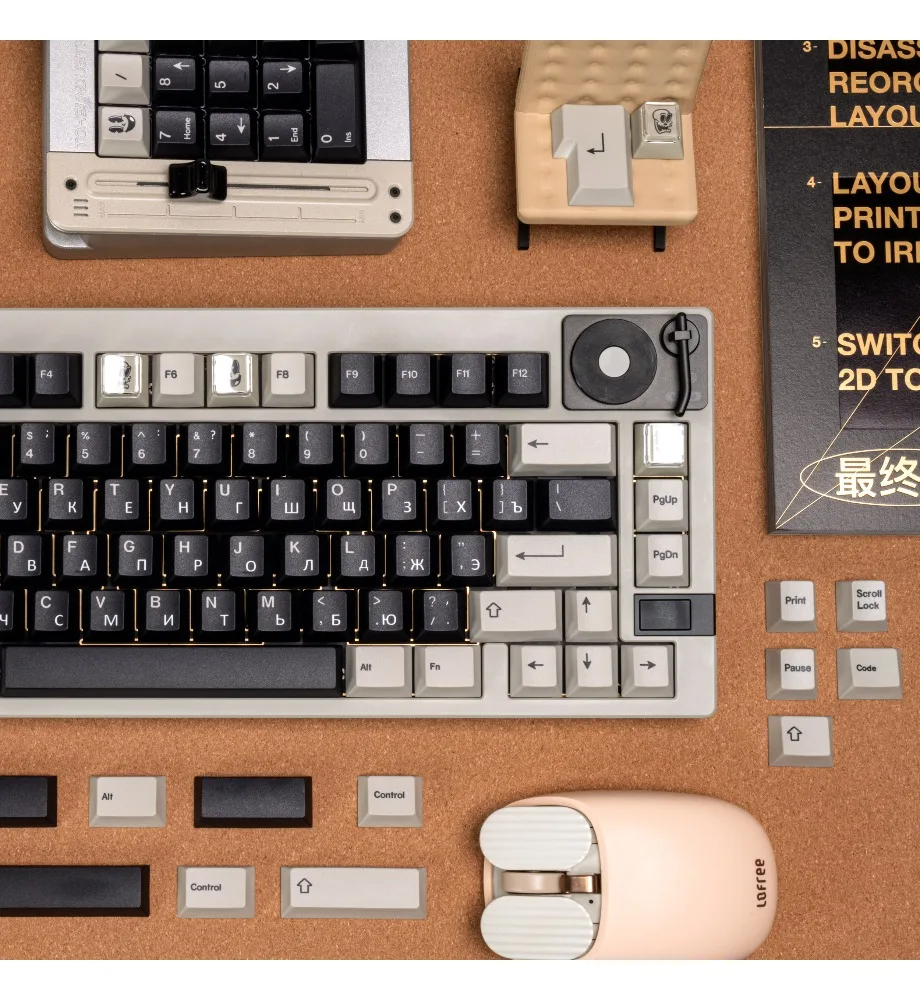 Rubber keycaps DIY customized retro table and computer peripherals Original PBT sublimation keyboard replacement