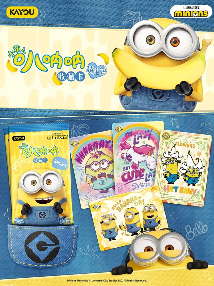 

KAYOU Licensed Minions CR Rainbow Collectible Trading Cards Pack Cartoon Collection For Card Collectors And Enthusiasts