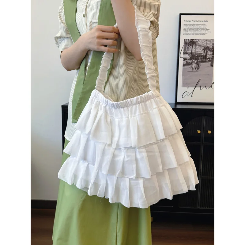 

Japanese-style minimalist versatile skirt-shaped shoulder bag, French niche design, puffy skirt shoulder bag, artistic student h