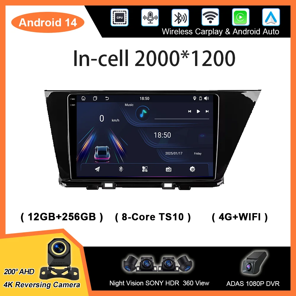 

Android Auto For KIA NIRO 2016 2017 2018 Car Radio Multimedia Video Player Navigation GPS Wireless Carplay Head Unit No 2din DVD