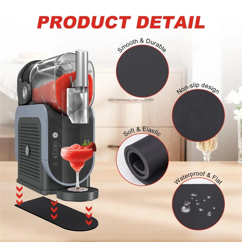 A24P Smoothie Maker Mat And Nozzle For Ninja Slushie Machine FS301 FS300 Non-Slip Base Accessory For Frozen Drink Machines