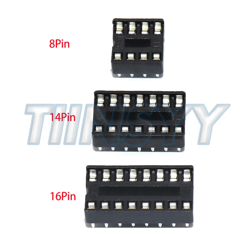 10PCS 8pin 14pin 16pin IC Seat DIP IC Socket Adaptor Solder DIY Sockets