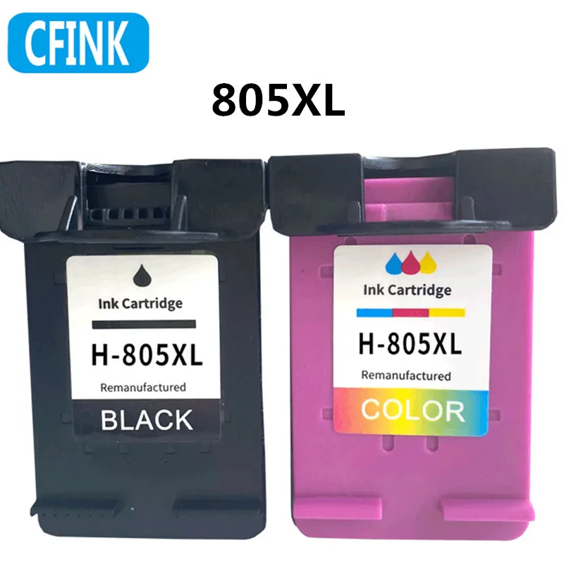 Cartucho de tinta para impresora HP, Color negro, 805XL, 805, 2720, 2722, 2723, 2330, 1212, 1210, 2332, 2729