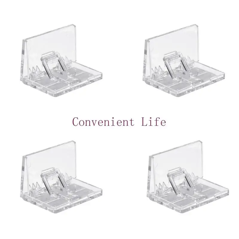 

L1EE Adjustable Window Stoppers 4 Pack Sturdy Coating Secure Ventilation Control Accessory for Apartments Offices Use