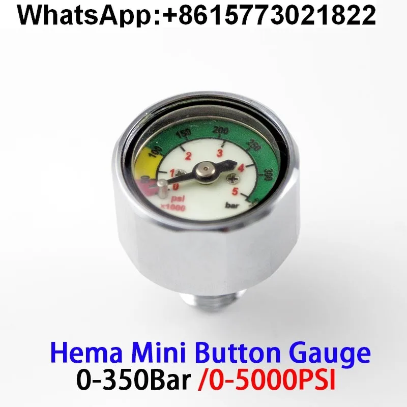 

Diving decompression bottle pressure gauge One-stage head Small SPG Mini gauge Residual pressure DECO side hanging