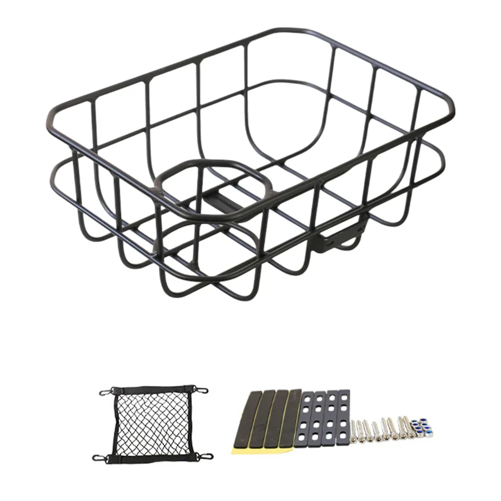 Basket For Mountain Bicycles Leisure Bike Basket Mountain Bike Basket Aluminum Alloy Basket Screw Accessories Included Cycling