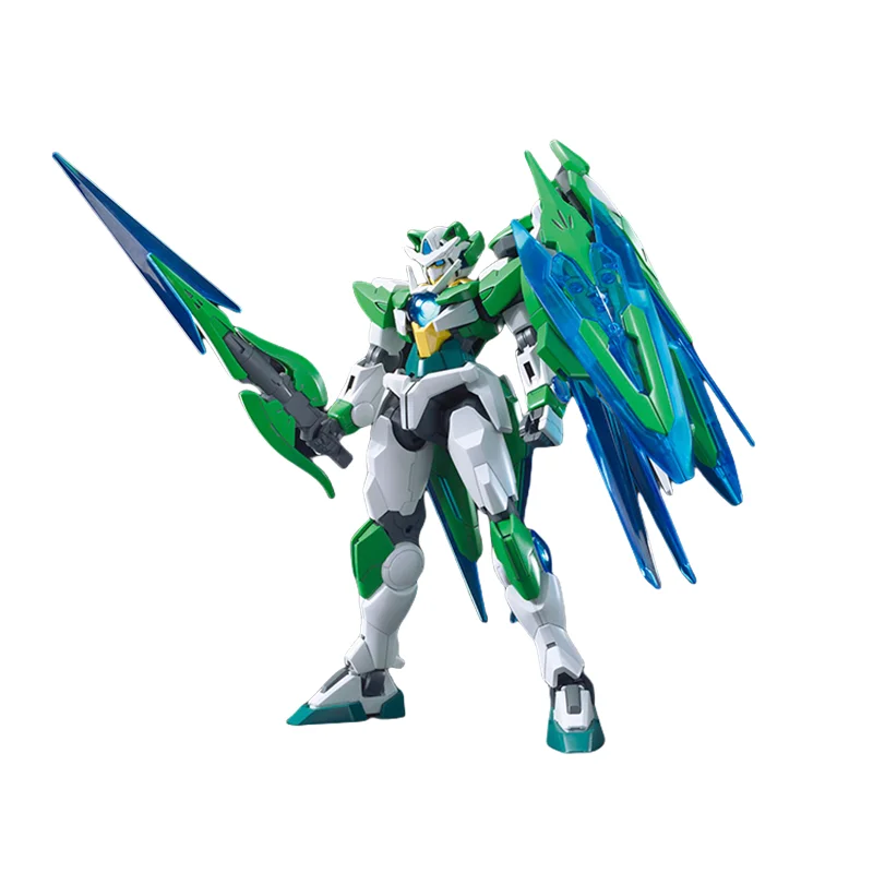 Entrega direta local bandai original anime gundam modelo hgbf 1/144 gundam 00 shiaqan [t] figura de ação brinquedos para crianças presente