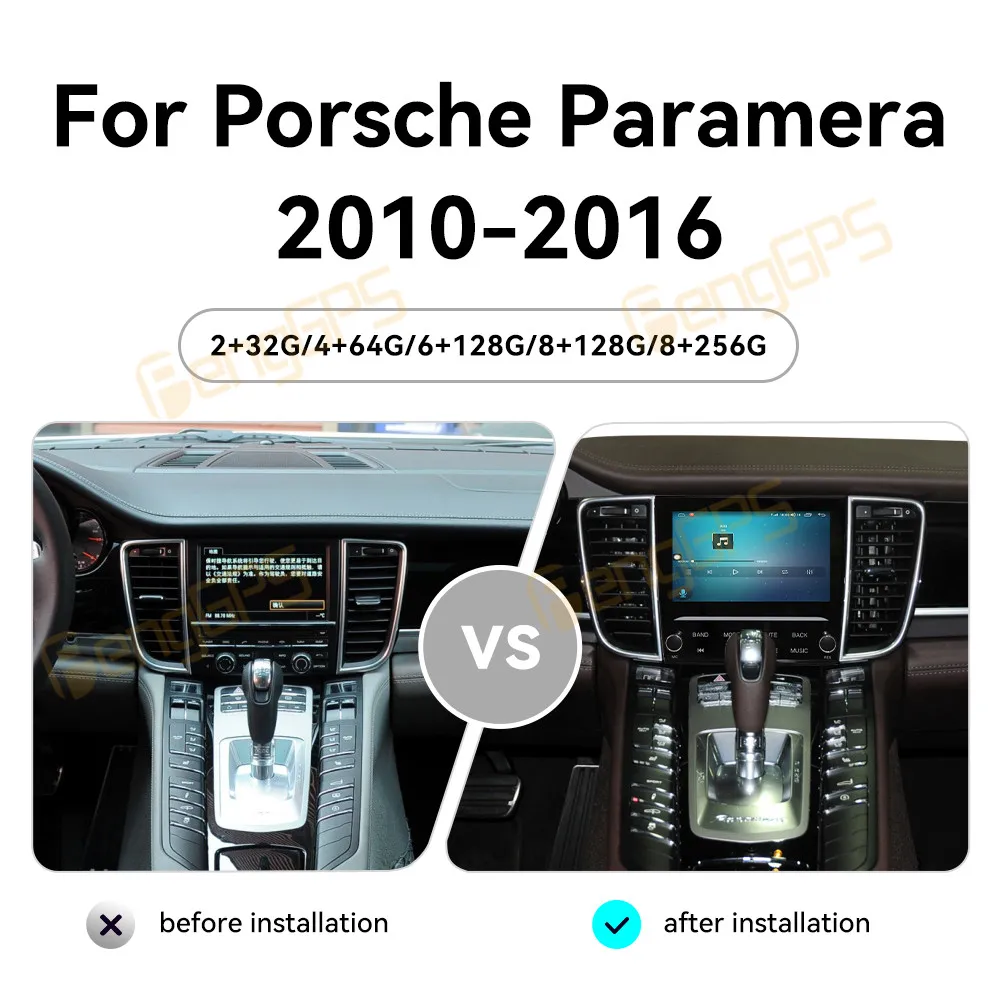 Car Radio 7 Inch Android 13 CarPlay For Porsche Paramera 2010-2016 Touch Screen Multimedia Player GPS Navigation Head Unit DSP