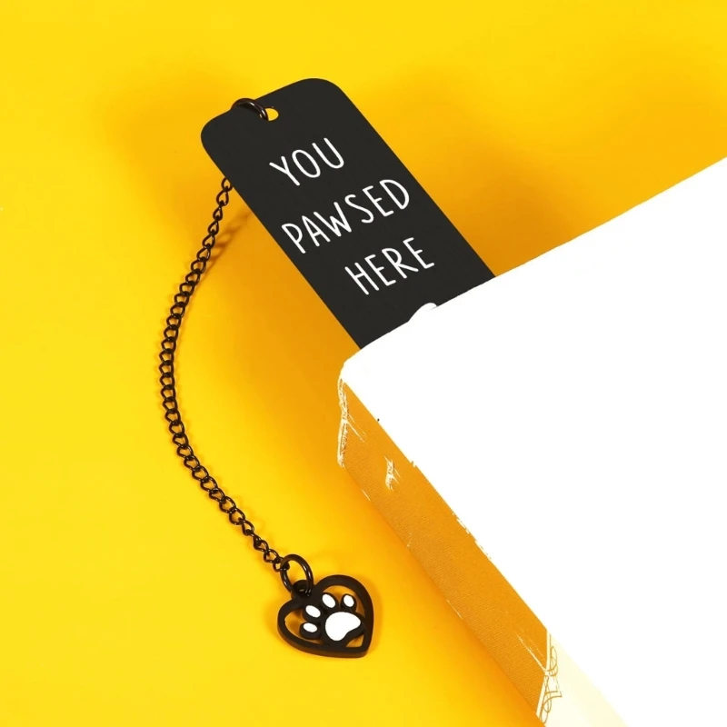 Закладки из нержавеющей стали, подвесные закладки, закладки для кошек, разделитель страниц книги