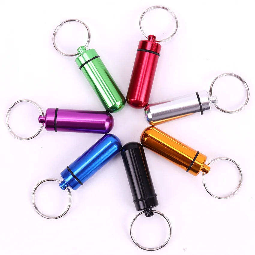 3 pcs Random color portable storage box, mini key pendant storage box suitable for hunting, fishing, camping, exploration