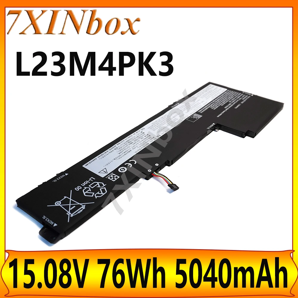 

7XINbox L23M4PK3 L23C4PK3 L23B4PK3 15.08V 76Wh 5040mAh Laptop Battery For Lenovo Xiaoxin 16 IRL8 2023 2024 Series free tools
