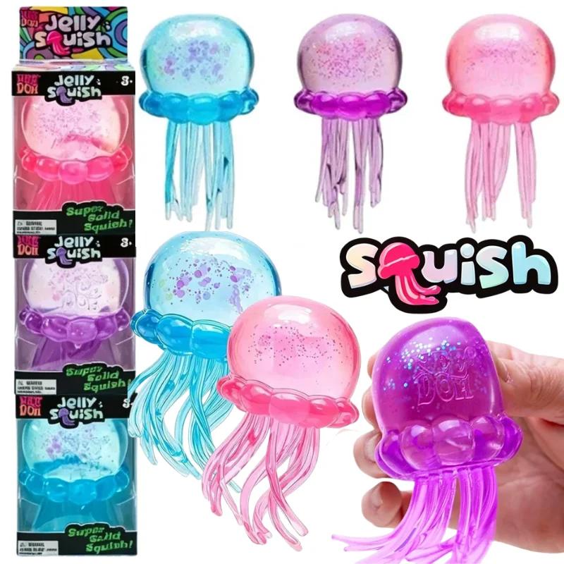 

2026 hot Needoh Jellyfish Squishy Blind Box Series Various Colors Cute Jellfish Modeling Stress Relief Relax Fun Toy Gifts