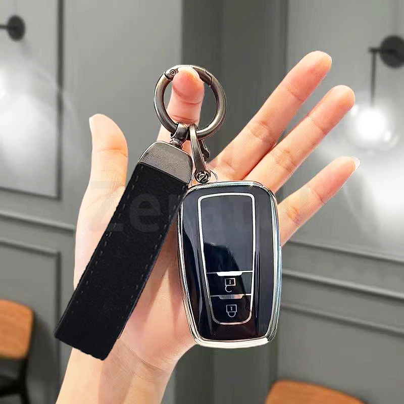 For Toyota Corolla CHR C-HR RAV4 Land Crown Hilux Prius Camry Fashion TPU Keyless Protector Car Key Case Cover Accessories