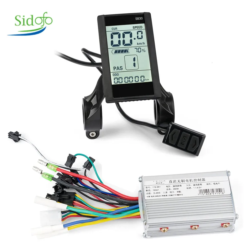 

E-bike 24V 36V 48V Electric Bicycle Brushless DC Controller 250w 350W 500W Controller USB Function LCD Escooter Controller 750W