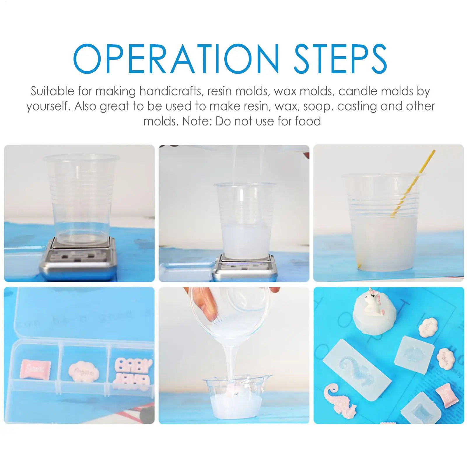 DIY Silicone Mold Making AB 1:1 Liquid Rubber Silicona Liquid Mold Curing Mold Making Silicone Kit Cured Easy To Mix And Pour view 5