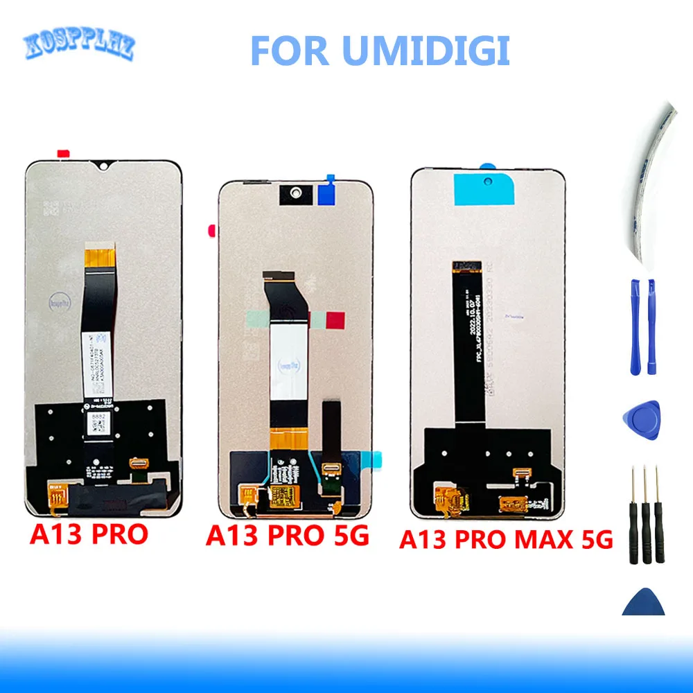 

100% Tested For umidigi A13 PRO A13 Pro 5G A13 PRO MAX 5G LCD Display Screen Front Touch Panel Replacement For UMIDIGI A 13 Pro