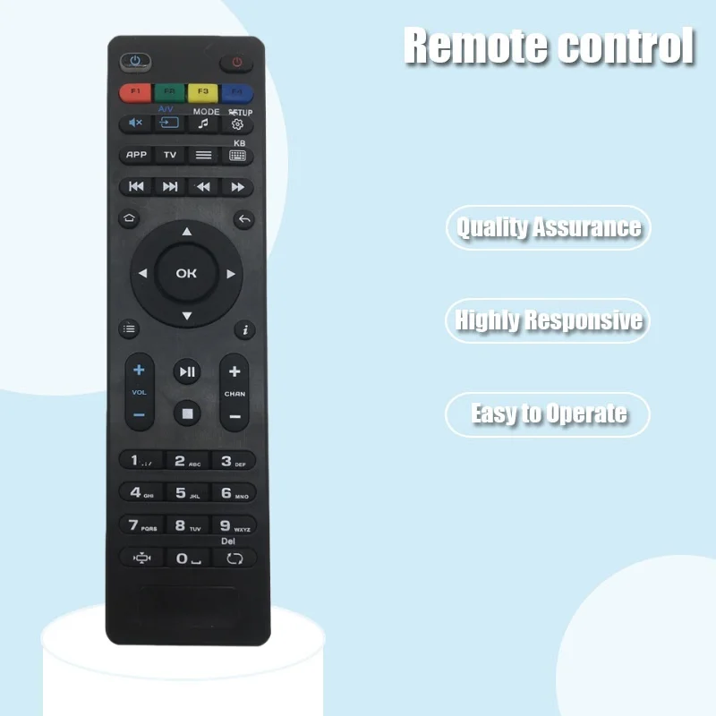 Replacement Remote Control for MAG254 MAG250 255/256 / 257/260 / 275/349 / 350/351 / 352 OTT Tv Box IPTV Set-Top Box, Black