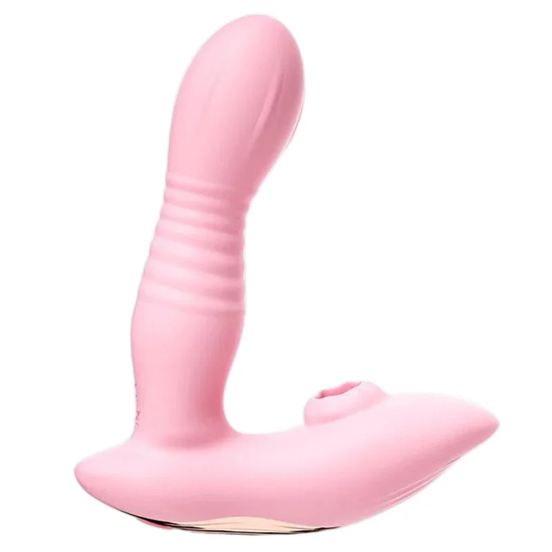 Telescopic Vibrating Dildo with APP Remote Control Sucking Vibrator Sucker Point G-Spot Vagina Massage Adult Sex Toys for Women