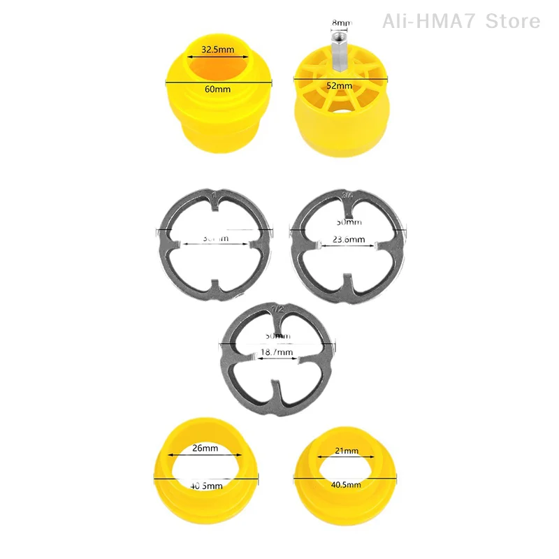 Ouvre-filetage interne pour tuyau d'eau PPR, 1 jeu de 4/6 Points, robinet rond pour perceuse électrique, Kit d'enfilage de tuyaux en PVC