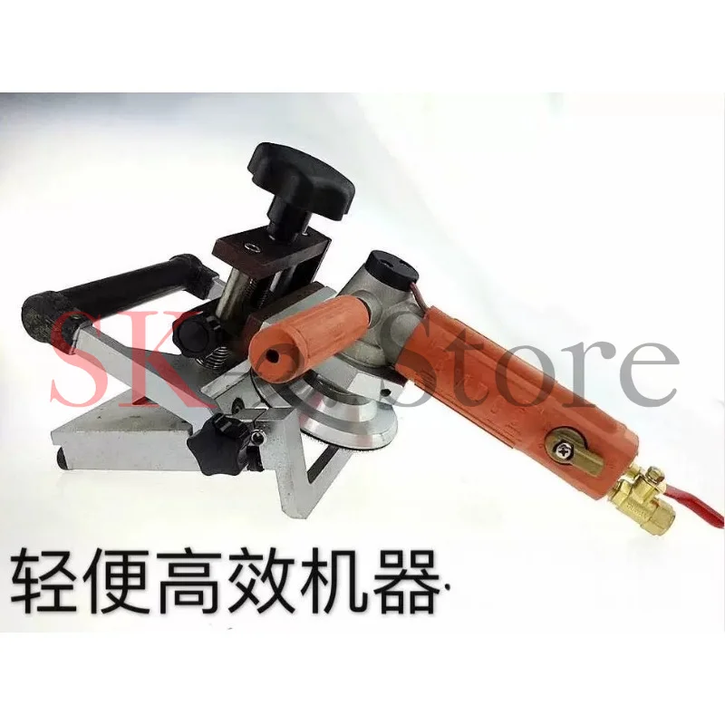 Pneumatic water mill 45-degree chamfer rack, adjustable angle stone right-angle edge grinding rack, saves time