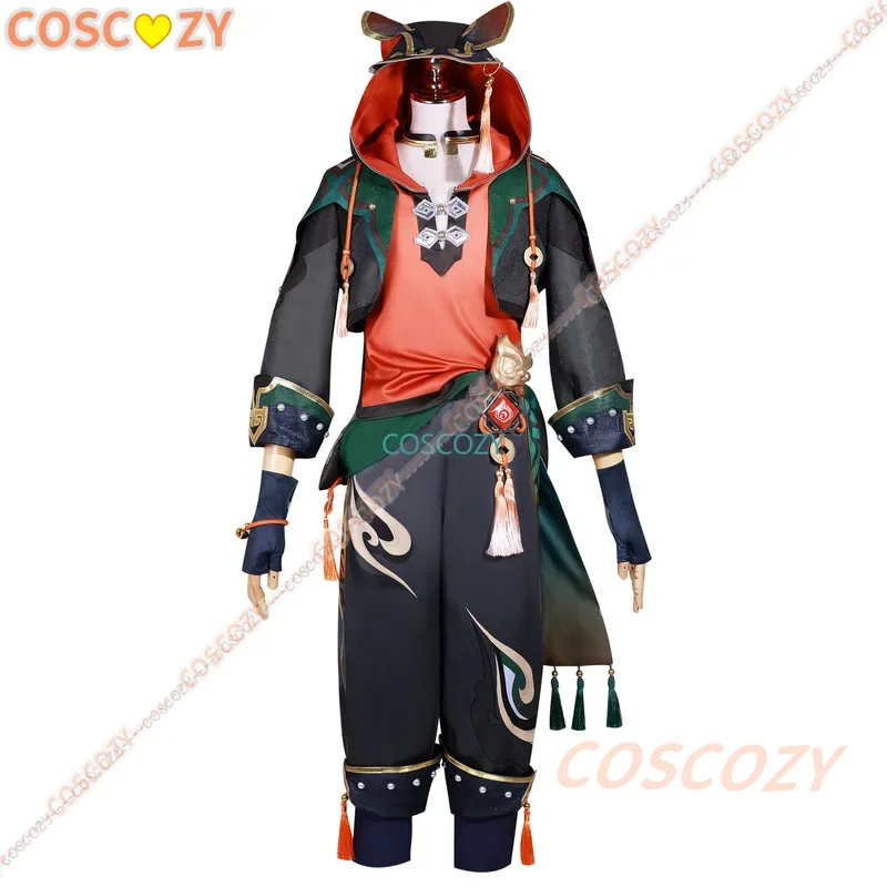 New Listing Gaming Cosplay Costume Genshinmact ung а osame иsn Gaa Ga Ming Min Liyue Lion Boy Jiaming Jia Ming Cos Wig Set Wig H