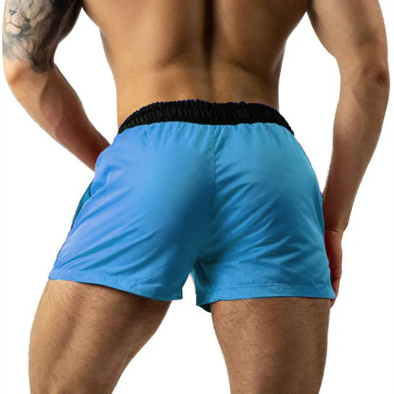 Pantalones de chándal para hombre, Shorts deportivos de secado rápido sin forro, ligeros con cinturón elástico, para gimnasio y playa, novedad de