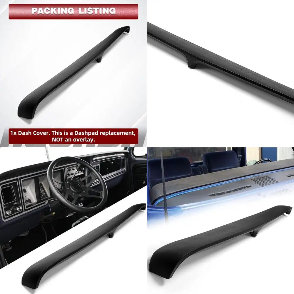 

Черная крышка приборной панели HECASA, совместимая с Ford F100 F150 F250 F350 Bronco 1973-1979 гг., сменная панель приборной панели